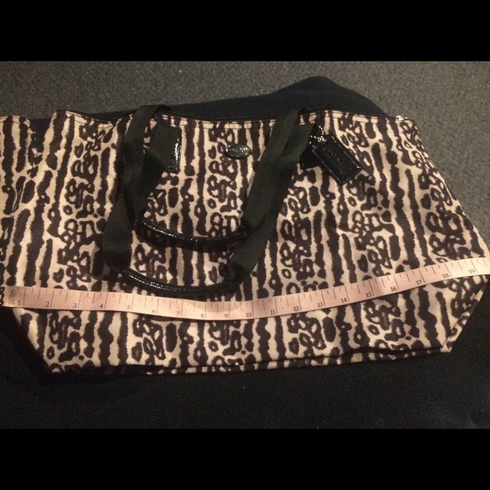 Coach weekend nylon foldable tote.